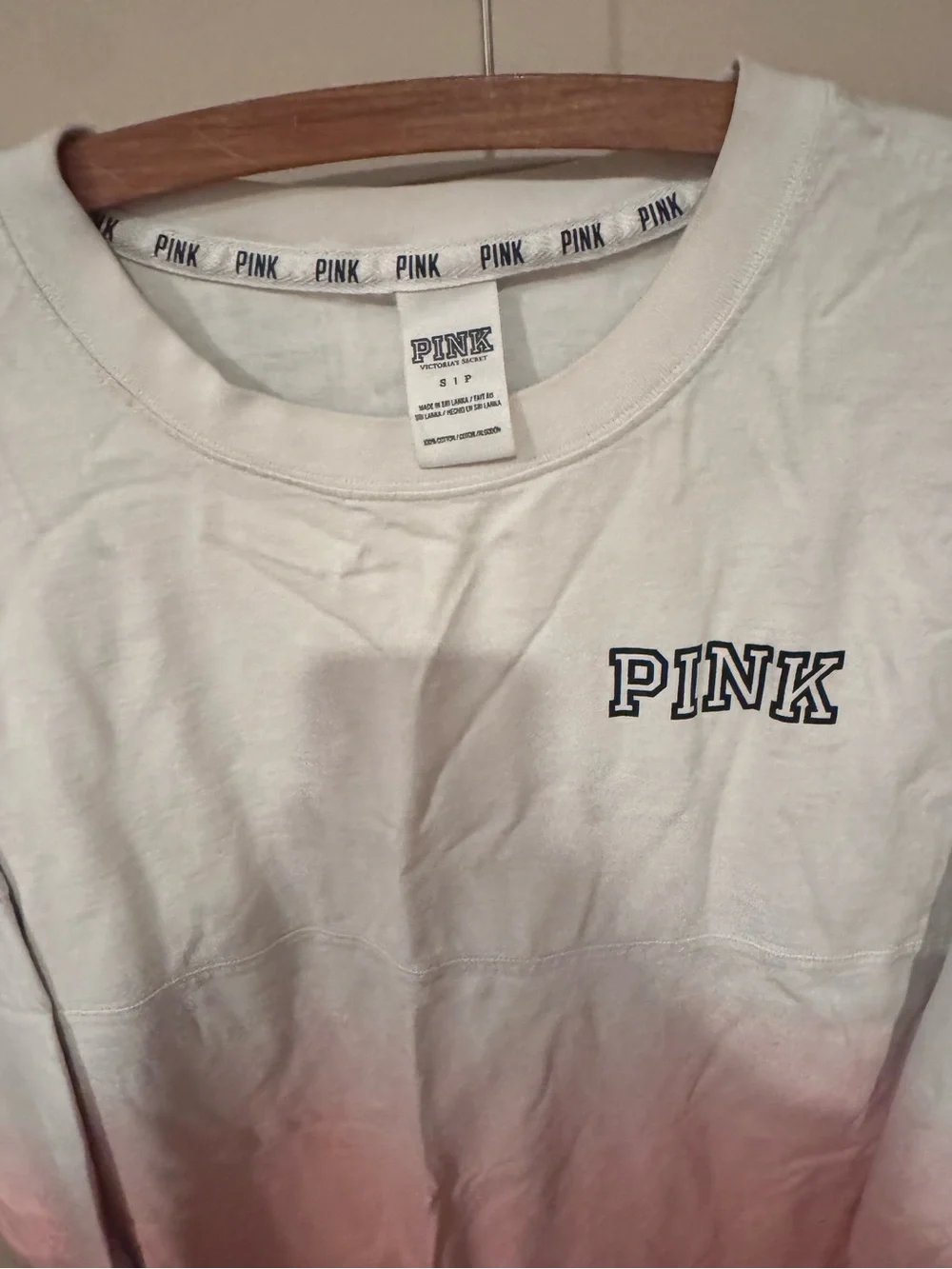 PINK Ombre Long Sleeve-Small - Picture 3 of 4